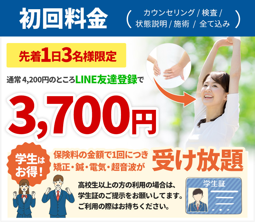 初回料金3,700円
